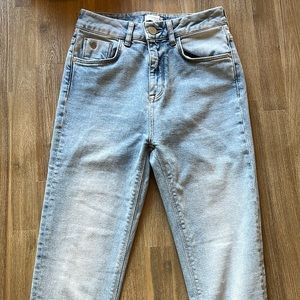 High Waisted Light Wash Skinny Jeans TALL
